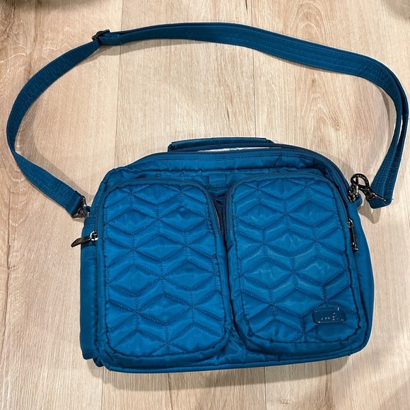 lug Handbags - lug Navigator Crossbody Bag Turquoise